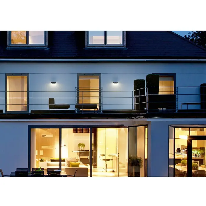 Ledvance LED-Außenwandleuchte Endura Style Mini Spot - 13 W, 100 x 230 x 54 mm, Grau, IP44