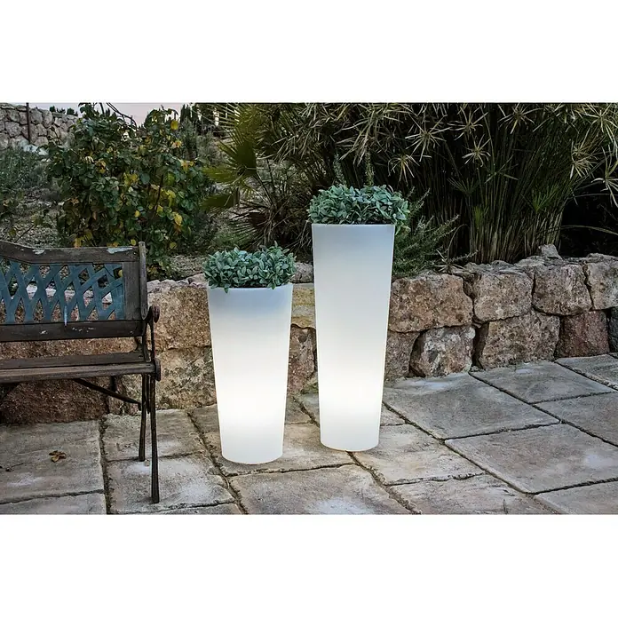 New Garden Maceta LED Ficus 80 - Polietileno, Altura: 800 mm