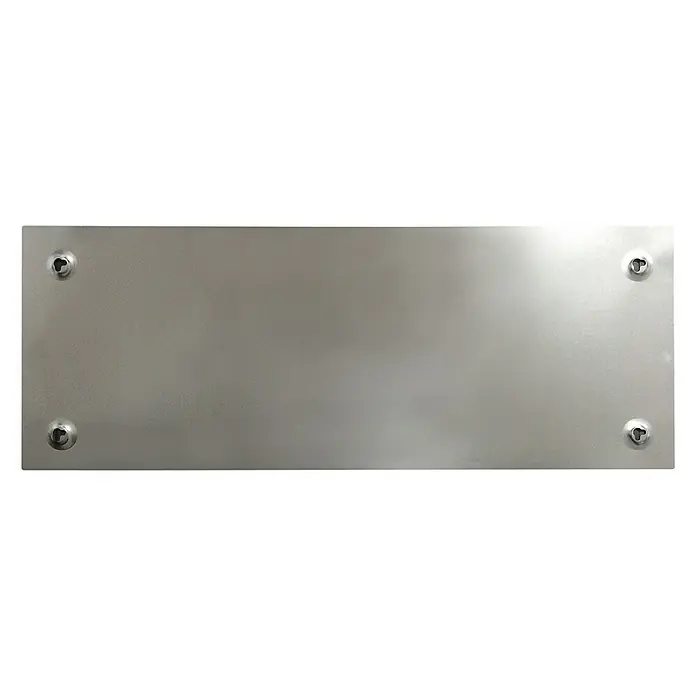 Memoboard - Braun Holzoptik, 80 x 30 cm - Rückansicht