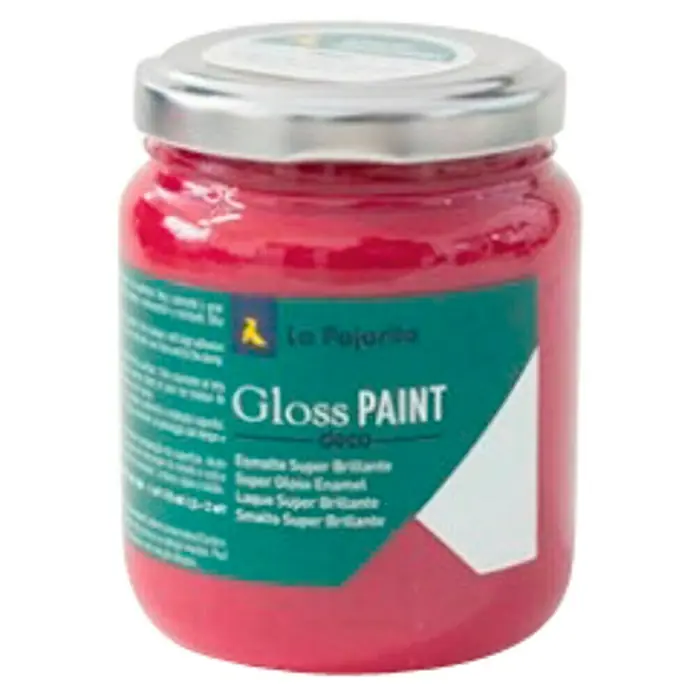 La Pajarita Pintura Gloss Paint rojo emperador, 175 ml - Brillante - Vista frontal
