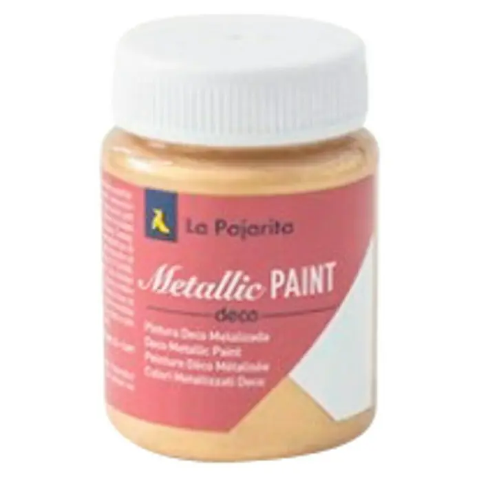 La Pajarita Pintura Metallic Paint - Rich gold, 75 ml, Brillante - Vista frontal