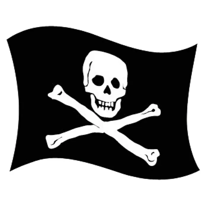 Bandera Pirata - 30 x 45 cm