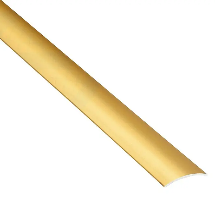 Perfil de transición 235 A - 1 m x 28 mm, Oro, Mate - Vista angular