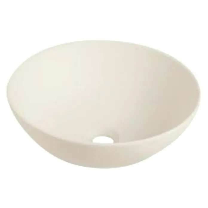Lavabo redondo New Lys - Diámetro: 40 cm, Crudo