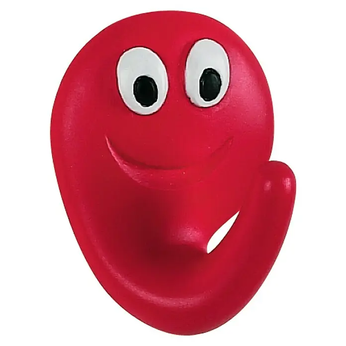 Spirella Smile Colgador adhesivo - Poliresina, Rojo