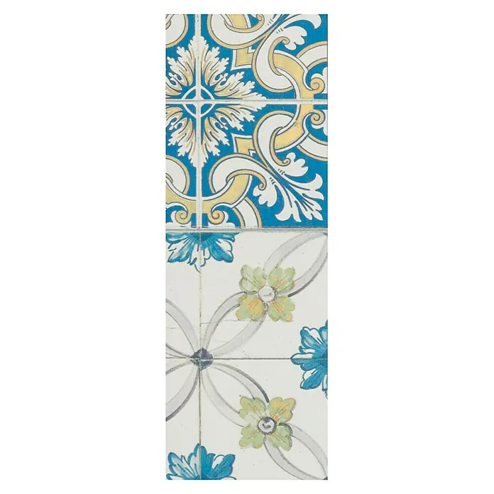 Laminat Portogallo Blu - 1.286 x 160 x 8 mm, Fliesenoptik - Ansicht von oben