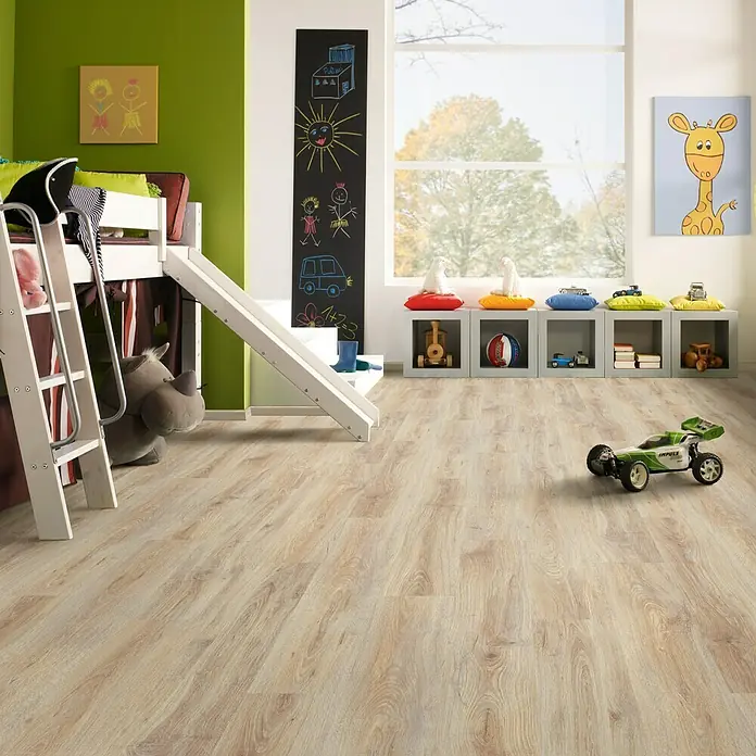 LOGOCLIC Silentos Laminat Hrast Mira - 1.285 x 192 x 9 mm, Rustikalni pod - Živopisni prikaz