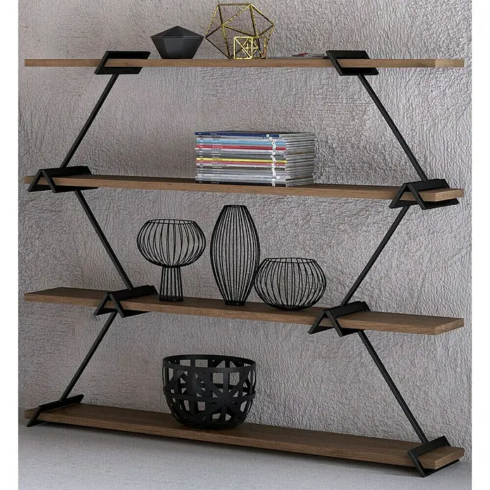 Phönix Regal Babylon - L x B x H: 30 x 120 x 134 cm, Eiche, Traglast: 10 kg/Boden - Stimmungsaufnahme