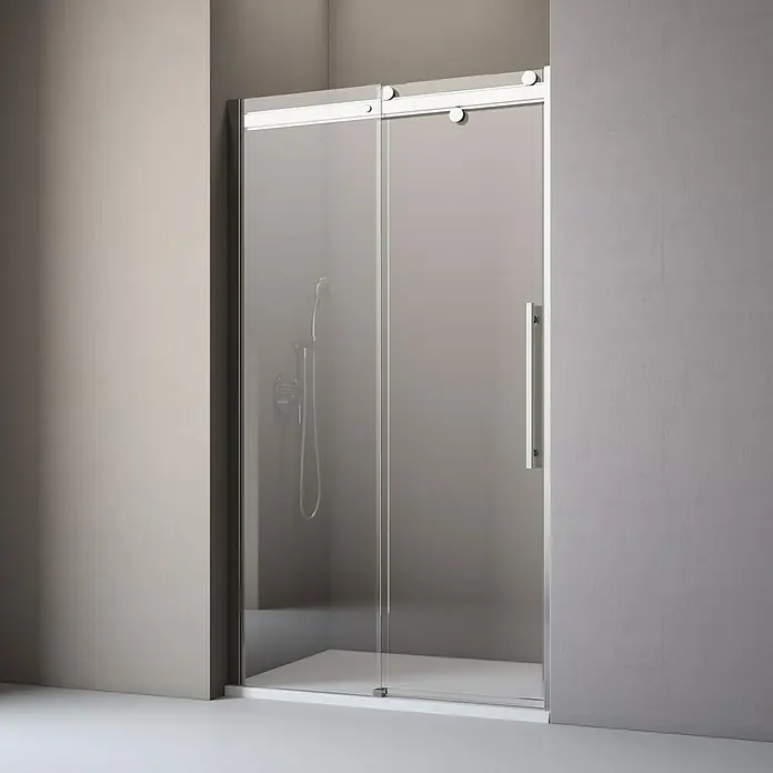 Camargue Klizna vrata za tuš kabinu Top-Roller - 120 x 210 cm, Debljina: 6 mm, DIN graničnik: Lijevo, Wonderclean premaz - Živopisni prikaz