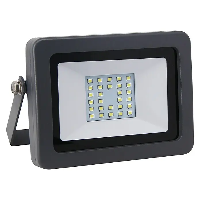 LED-Strahler - 20 W, Tageslichtweiß, IP65, Anthrazit - Rechte Seitenansicht