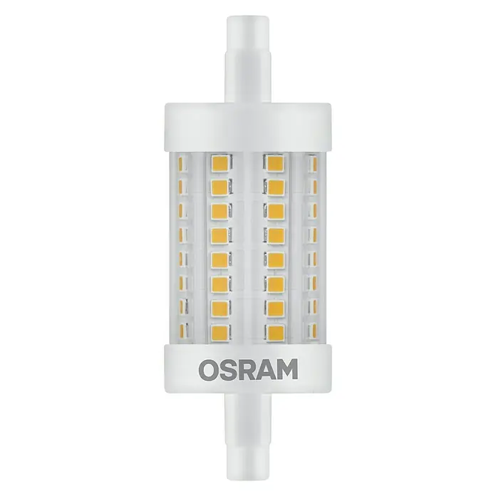 Osram Ledlamp R7S 75 - R7s, 8 W, 1.055 lm, Lichtkleur: Warm wit - Top-down weergave