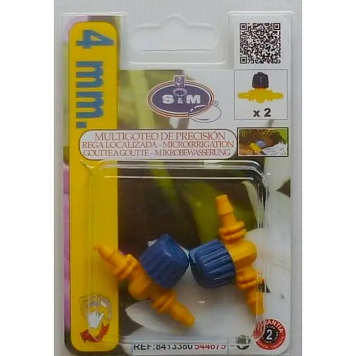 Llave de paso - 4 mm, Específico para: Microtubo de sistemas de riego por goteo