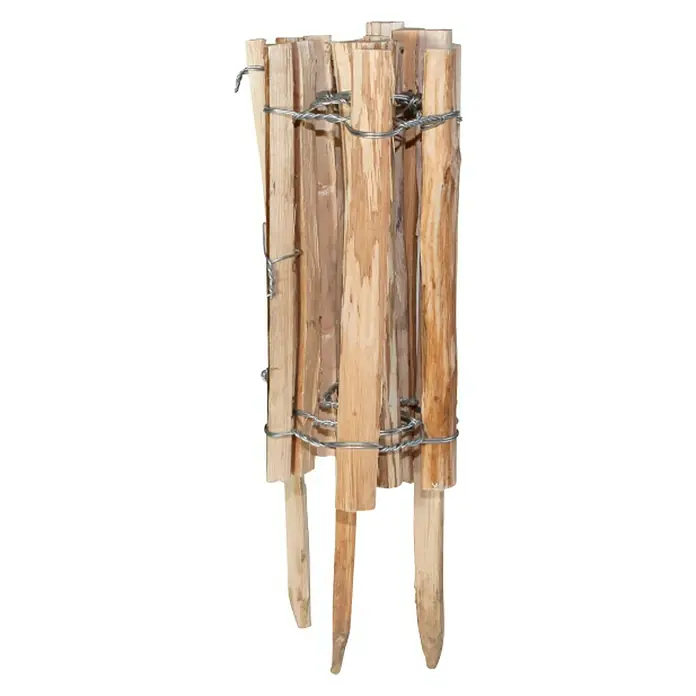 Windhager Beeteinfassung Staketenzaun - L x H: 120 x 50 cm, Natur