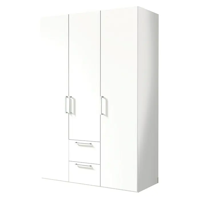 Express Möbel Kleiderschrank Brooklyn - L x B x H: 58 x 150 x 216 cm, Weiß, Ohne Spiegel, Anzahl Schubladen: 2 Stk. - Rechte Seitenansicht