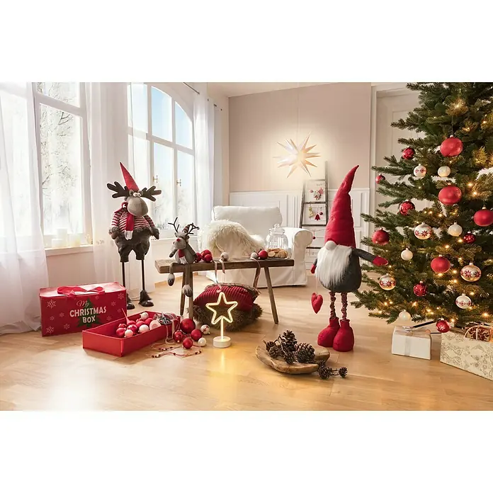 Tween Light Estrella LED colgante 3D - Para exterior, 1 luz, Diámetro: 50 cm, Blanco, Blanco cálido - Foto ambiente