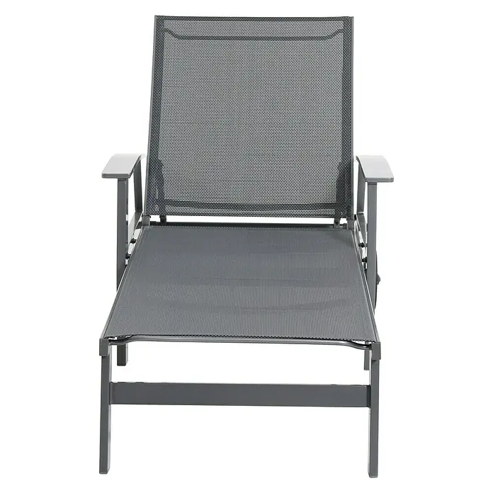 Sunfun Maja Ligbed - 196 x 80 x 102 cm, Textileen, Met wielen