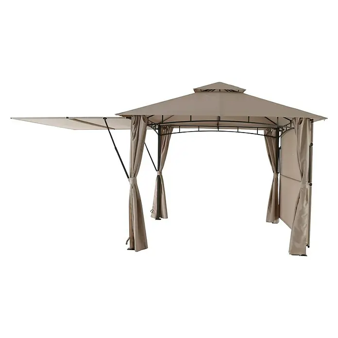 Sunfun Carpa con laterales Barcelona - L x An: 300 x 300 cm, Color del techo: Claro