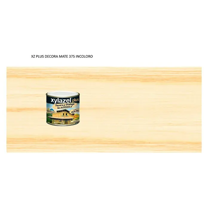 Xylazel Protección para madera lasur Decora - Incoloro, 375 ml, Mate