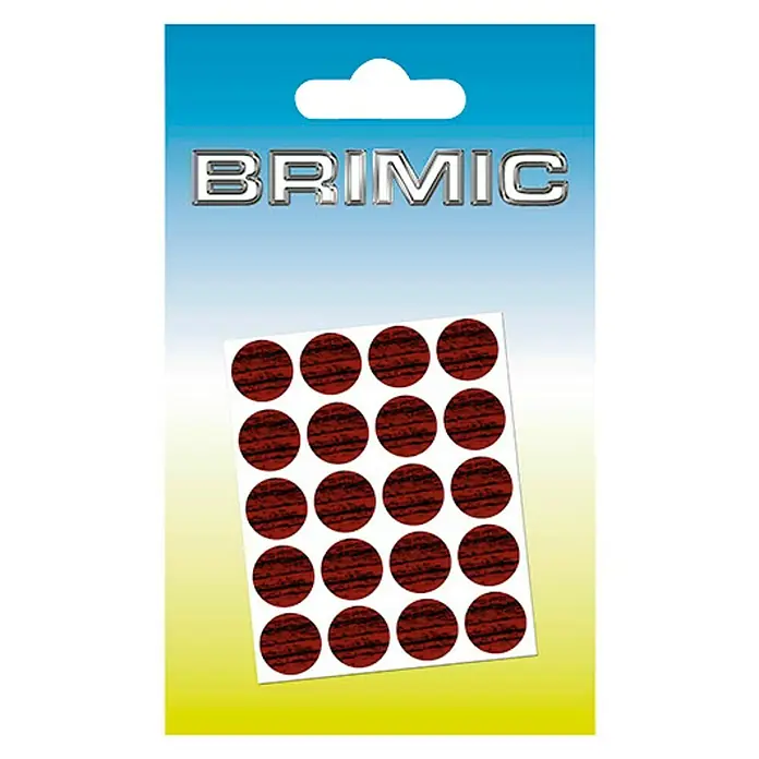 Micel Brimic Tapón embellecedor Caoba - Diámetro: 13 mm, Pegado, 20 uds.