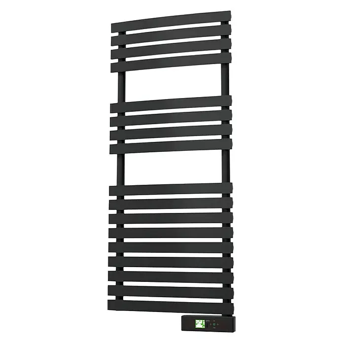 Rointe Radiador toallero eléctrico Delta - An x Al: 50 x 116,1 cm, 450 W, Negro, Display LC