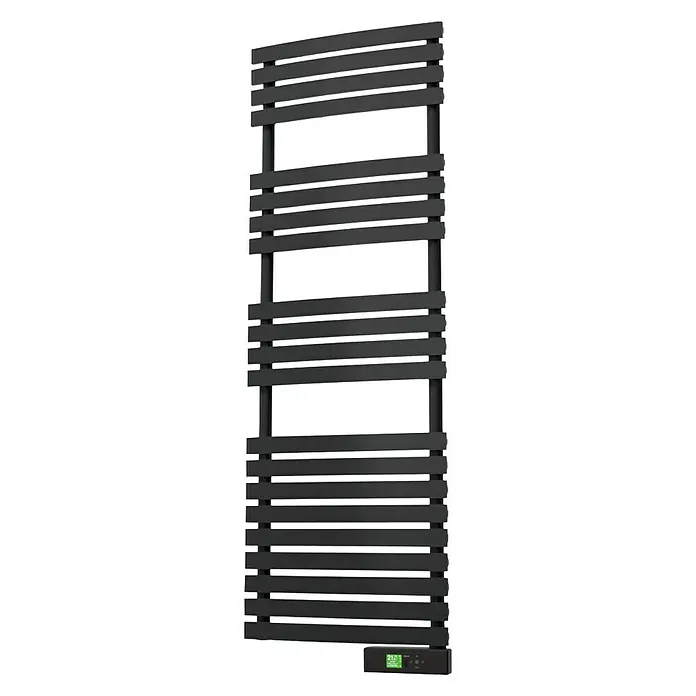 Rointe Radiador toallero eléctrico Delta - An x Al: 50 x 147,5 cm, 600 W, Negro, Display LC