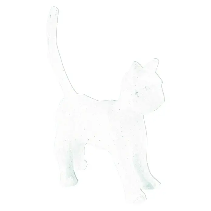 Décopatch Pieza decorativa mini Kit Gato - Material: Cartón, Pieza gato, 2 modelos diferentes de papel décopatch (1 hoja/modelo), barniz cola Décopatch y pincel