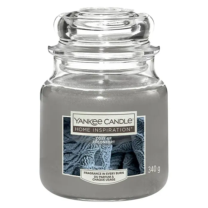 Yankee Candle Home Inspirations Duftkerze Classic - Im Glas, Cosy Up, Medium - Vorderansicht
