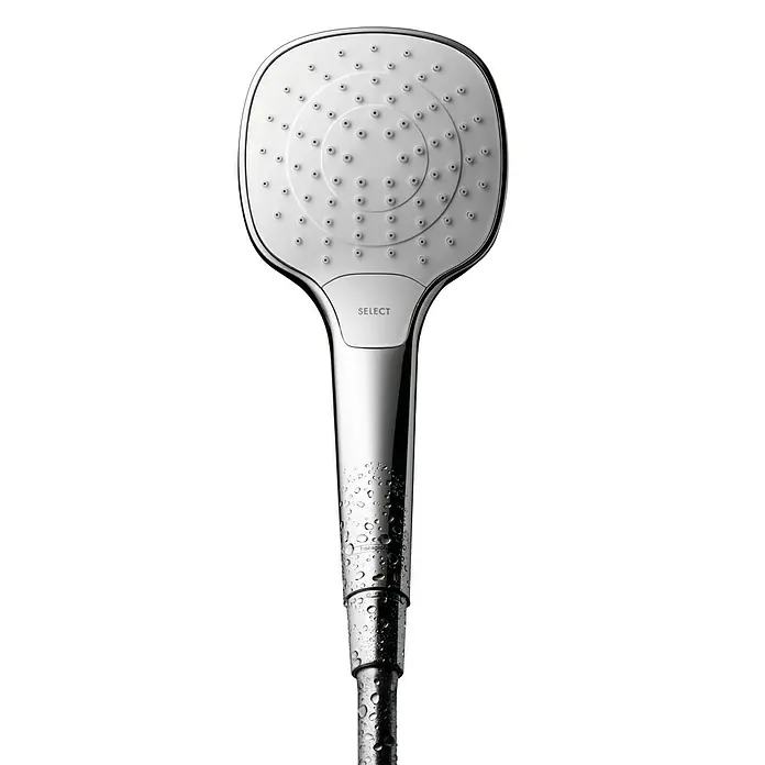 Hansgrohe Teleducha My Select E Vario - Número de funciones: 3 ud., Diámetro: 11 cm, Blanco/Cromado