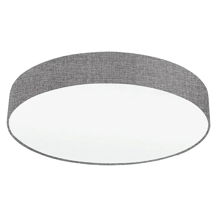 Eglo Pasteri Deckenleuchte rund Pasteri - 180 W, Ø x H: 570 mm x 15 cm, Grau, Weiß, E27