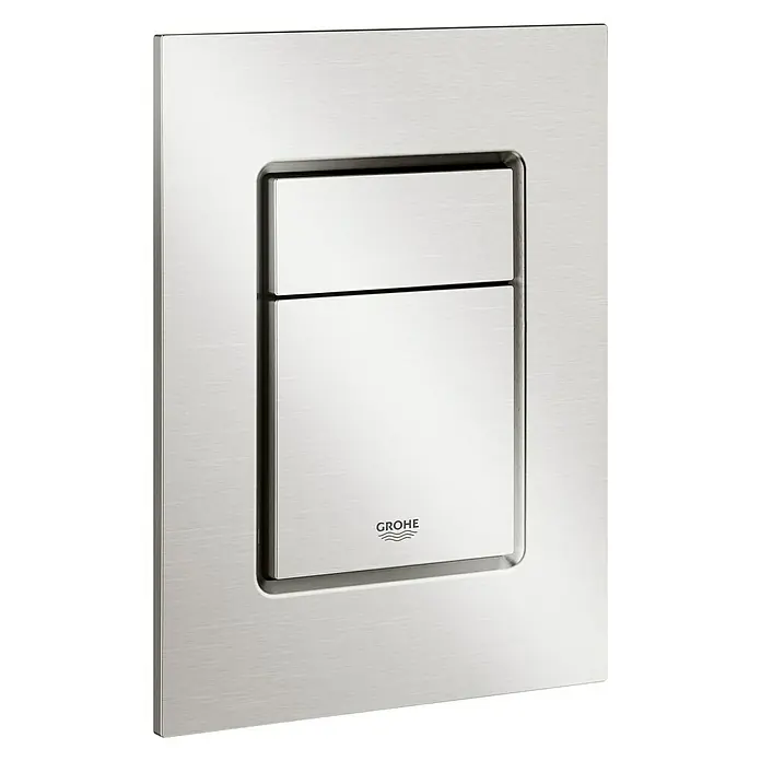 Grohe Betätigungsplatte Skate Cosmopolitan S - Supersteel, 2-Mengen-Spülung - Vorderansicht