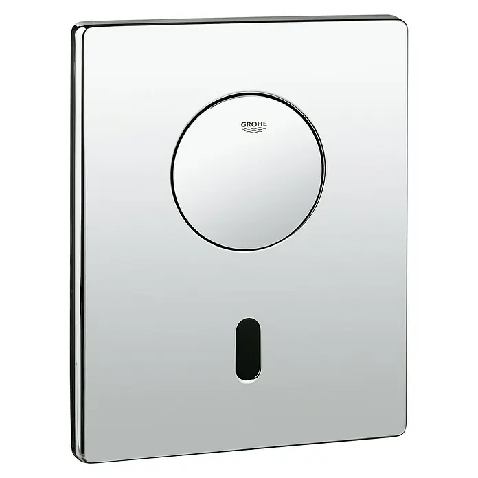 Grohe Betätigungsplatte Tectron Skate - Chrom, Infrarot-Steuerung, Bluetoothmodul, Mit Druckknopfbetätigung - Vorderansicht