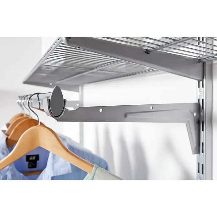 Element System Easy Nosač konfekcije - Namijenjeno za: Vodilice s rasterom od 32 mm, Vodilice s 1 rupom, Vodilice s 2 rupe, Duljina: 33 cm, Opteretivost: 30 kg - Pogled s lijeve strane