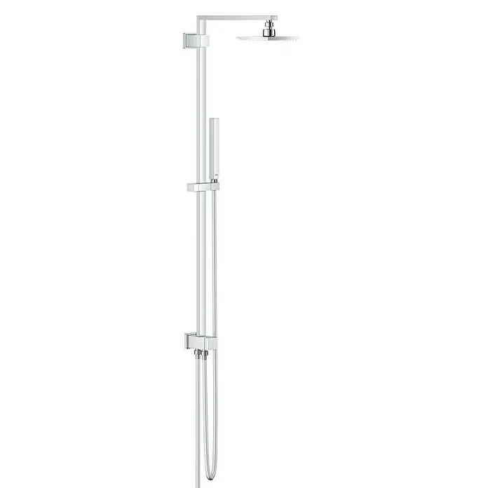 Grohe Duschsystem Euphoria Cube - Mit Umsteller, Lochabstand: 1.006 cm, Anzahl Strahlarten: 1 Stk., Chrom - Vorderansicht