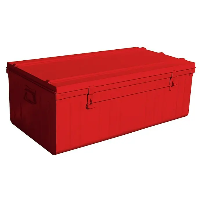 Caja de almacenaje y transporte - Largo: 80 cm, Rojo