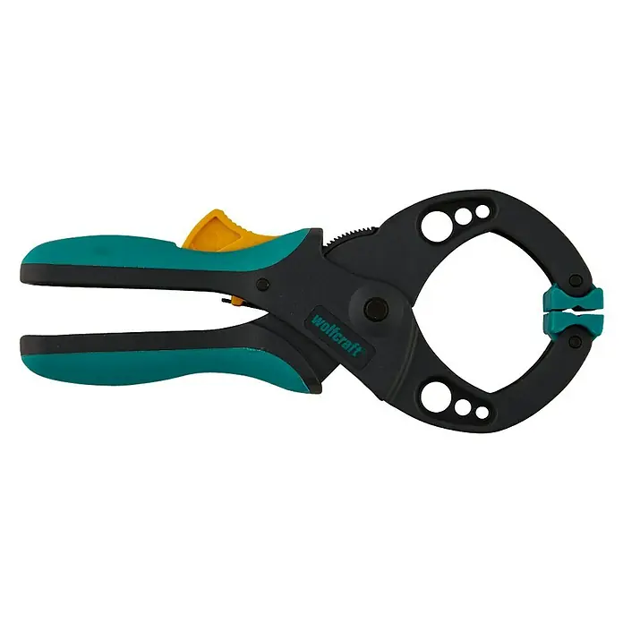 Wolfcraft Pinza de carraca hobby FZR 30 - Anchura de sujeción: 30 mm, Material garra: Plástico - Vista de perfil derecho