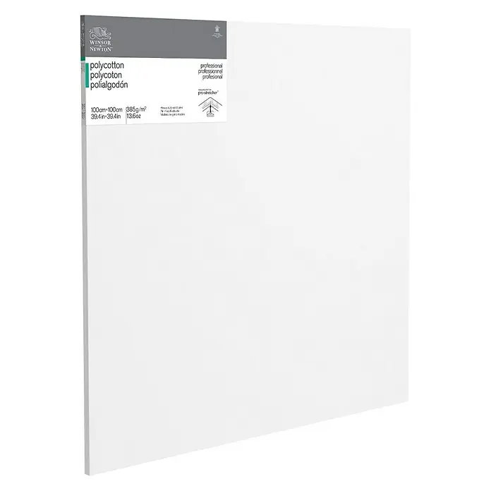 Winsor & Newton Slikarsko platno sa drvenim okvirom - 100 x 100 x 2,1 cm, mješavina pamuka, Trostruko grundirano - Pogled sprijeda