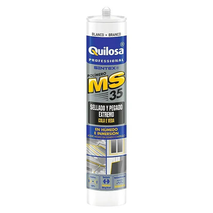 Quilosa Adhesivo y sellador Sintex MS 35 - Gris, 300 ml