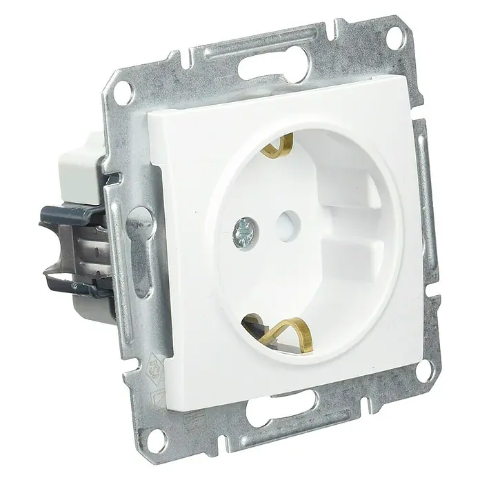 Schneider Electric Sedna Enchufe - Blanco, 1 canal, Aluminio, En pared