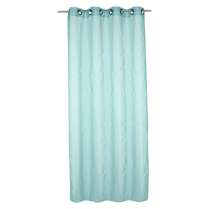Visillo para ventana Bambou - 140 x 250 cm, 100% poliéster, Azul