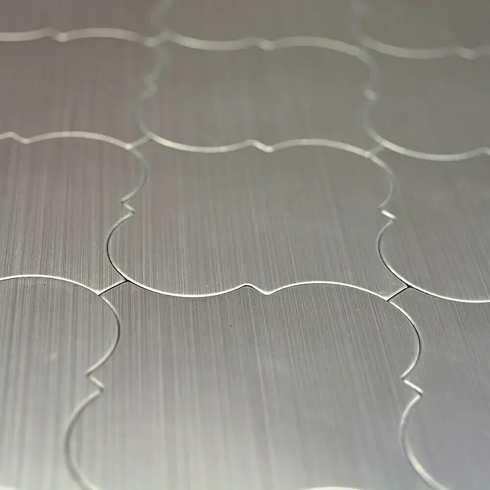 Selbstklebemosaik Florentiner SAM 4MMLAT - 29,6 x 28,7 cm, Metall, Silber - Detailaufnahme