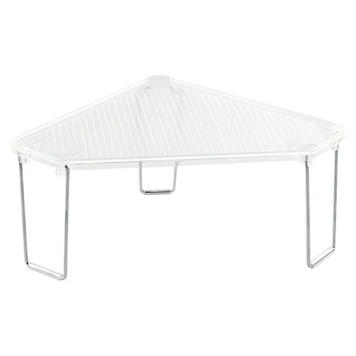 Organizador angular con pies Linus - L x An x Al: 34,1 x 15,3 x 22,6 cm, Transparente