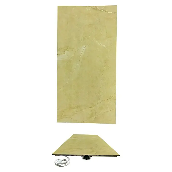 Infrarot-Keramikheizkörper - B x H: 60 x 120 cm, 1.100 W, Beige, Creme - Vorderansicht