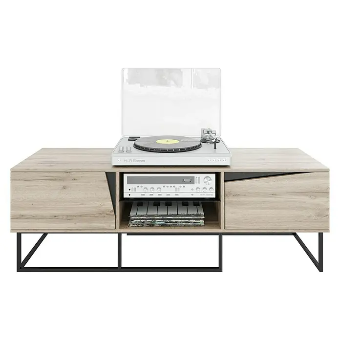 Phönix Carv Lowboard - L x B x H: 45 x 150 x 50 cm, Wild Oak - Vorderansicht