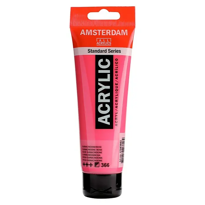 Talens Amsterdam Pintura acrílica Standard - Rosa quinacridona, 120 ml, Tubo