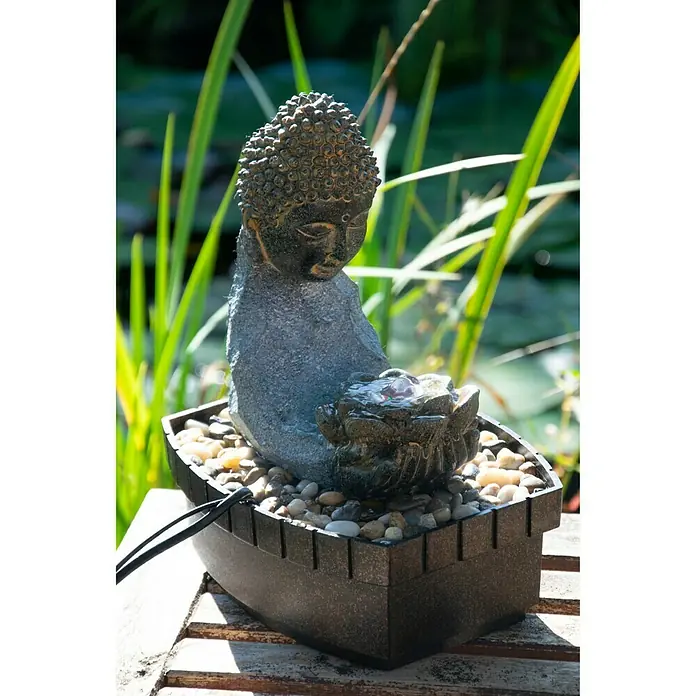 Dobar Kunststeinbrunnen - 20,5 x 16,5 x 27 cm - Stimmungsaufnahme