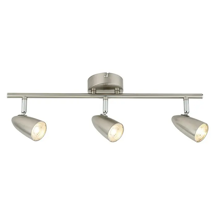Regleta LED Akma - 12 W, L x An x Al: 48 x 9 x 15 cm, Níquel satinado, Blanco neutro