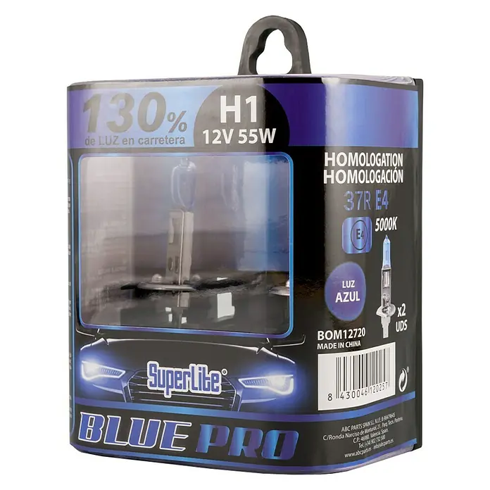 Kit de luces para faro halógenas BOM12720 - H1, 2 ud.