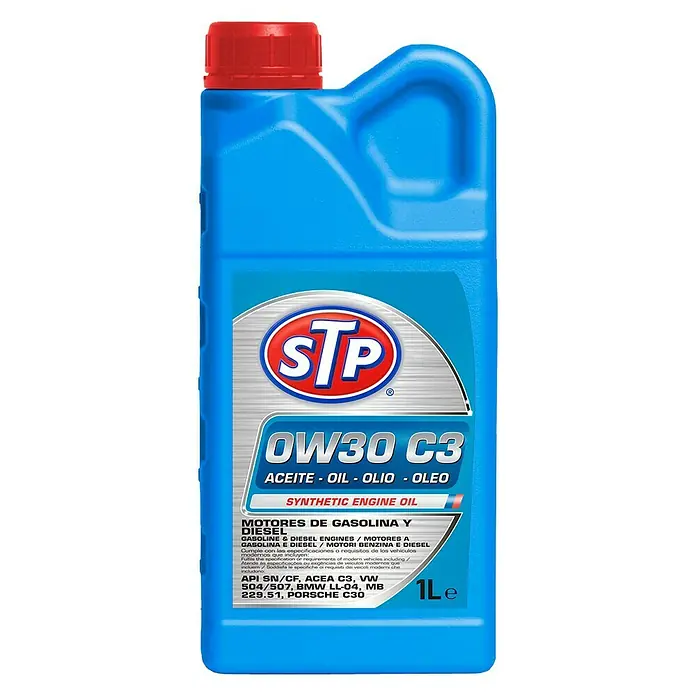 STP Aceite para motor 0W30 C3 - 0W-30, Clasificación ACEA: C3, 1 l