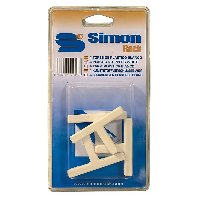 Simonrack Tope - L x An x Al: 2,5 x 11,7 x 21,7 cm, Plástico, Blanco