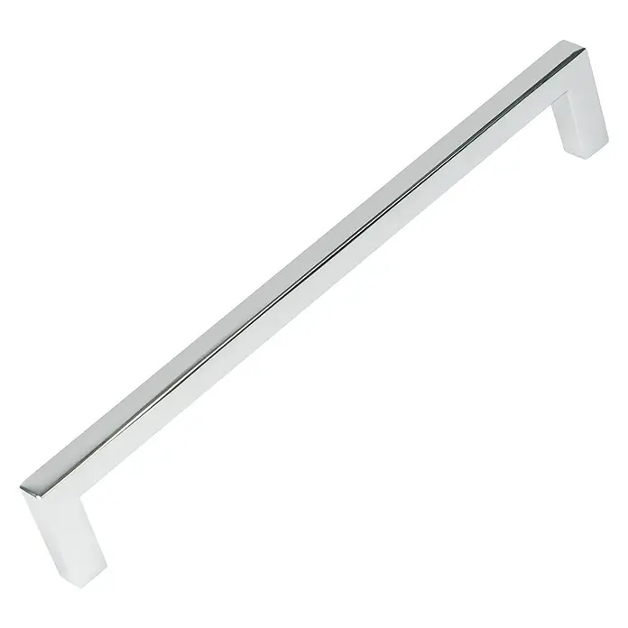 Nesu Tirador para muebles 875001 - L x An x Al: 17 x 0,8 x 2,8 cm, Acero, Cromo, Distancia entre orificios: 160 mm